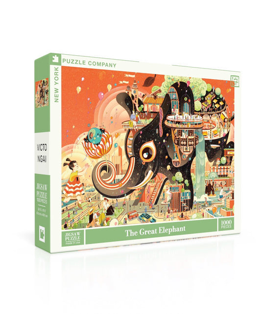 NEW YORK PUZZLE COMPANY, The Great Elephant, 1000 pcs
