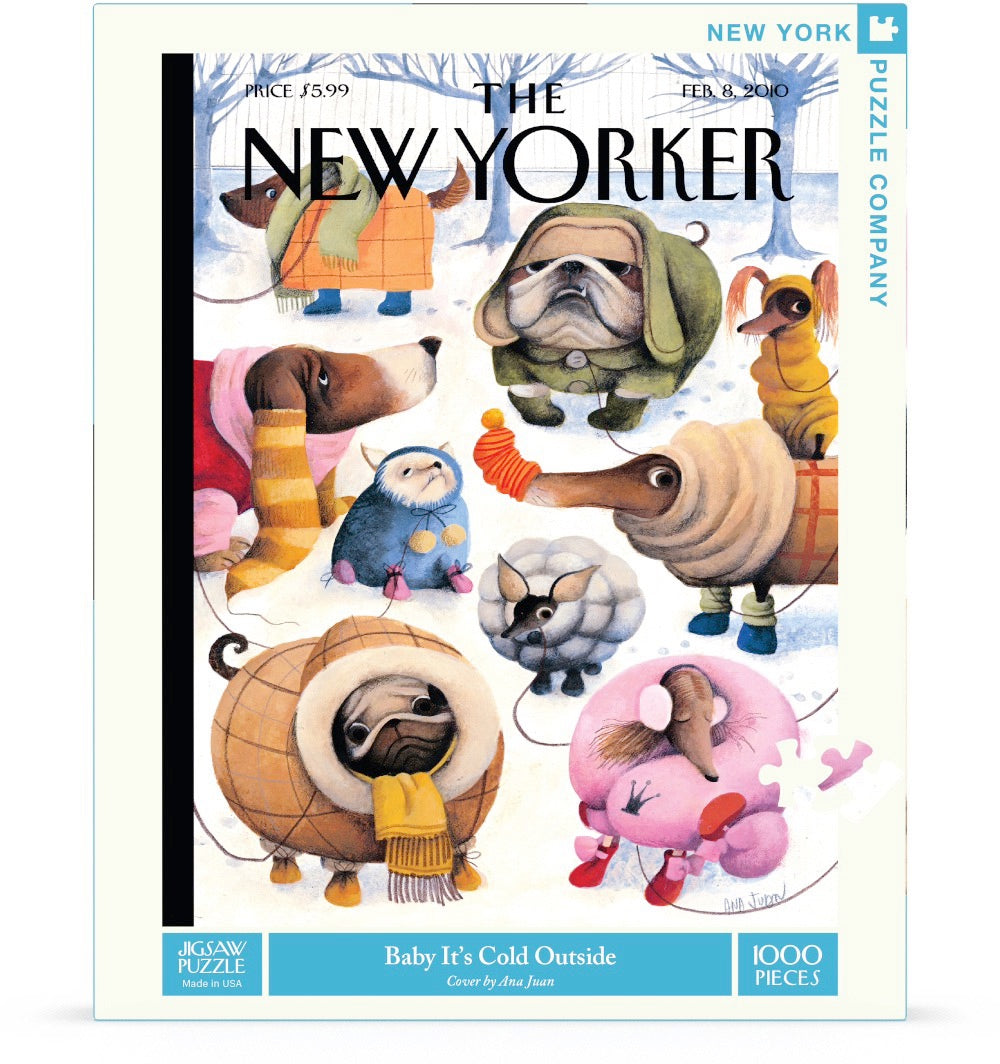 NEW YORK PUZZLE COMPANY, THE NEW YORKER, Baby It's Cold Outside, 1000 pcs