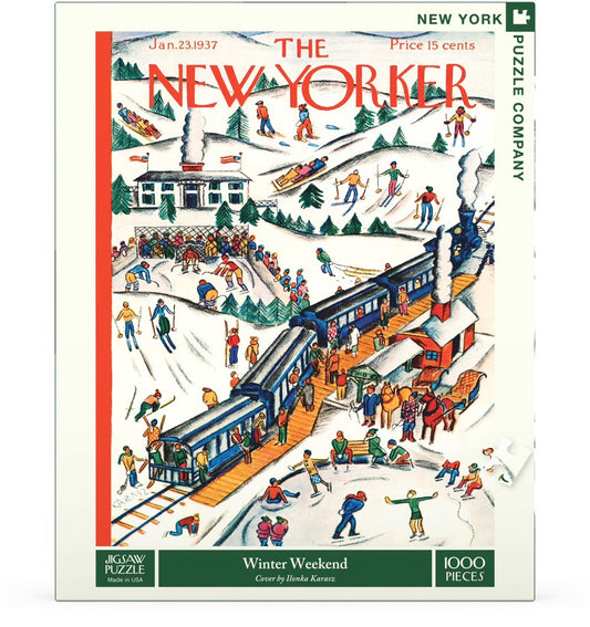 NEW YORK PUZZLE COMPANY, THE NEW YORKER, Winter Weekend, 1000 pcs (Jan 23,1937)