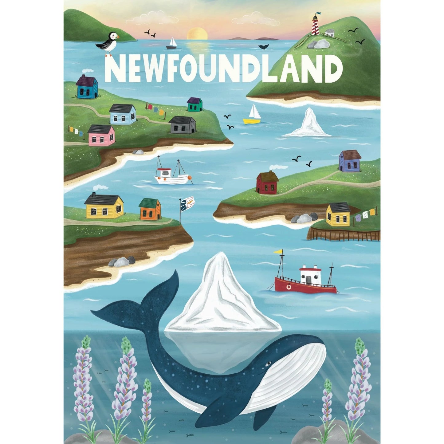 VILLAGER Newfoundland Sites | 500-Piece Puzzle for Adults | Designed in Canada by Denise Foley