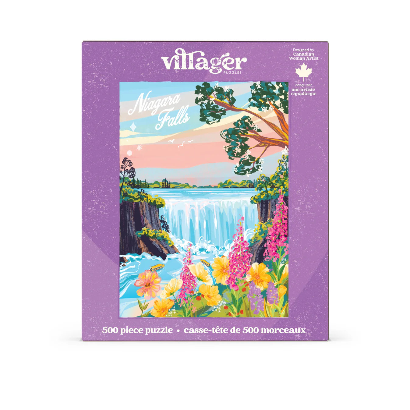 VILLAGER Niagara Falls | 500-Piece Puzzle for Adults | Designed in Canada by Capri Sadler