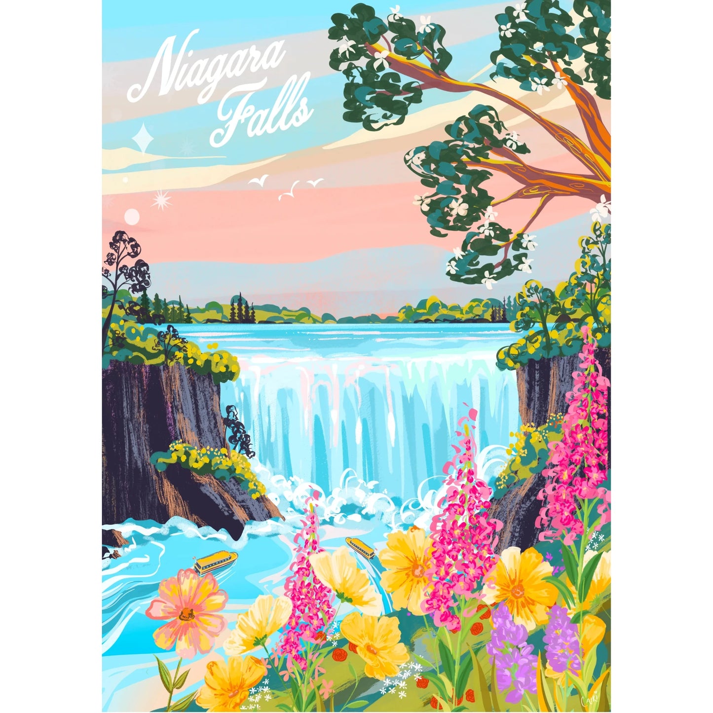 VILLAGER Niagara Falls | 500-Piece Puzzle for Adults | Designed in Canada by Capri Sadler