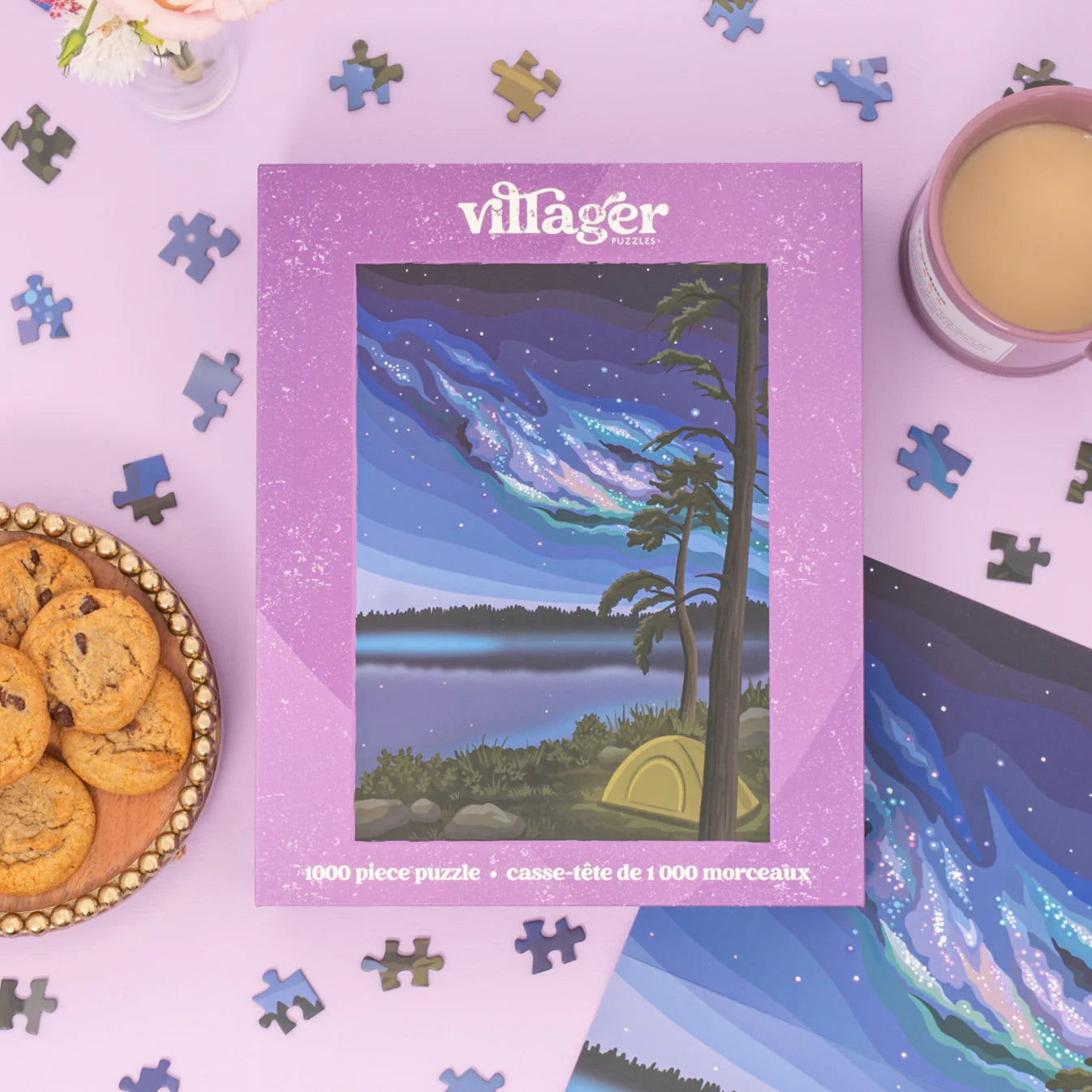 VILLAGER Northern Camping | 1000-Piece Puzzle for Adults | Designed in Canada by Kelsey Voss
