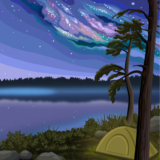 VILLAGER Northern Camping | 1000-Piece Puzzle for Adults | Designed in Canada by Kelsey Voss
