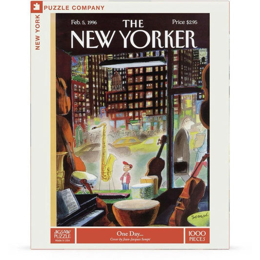 NEW YORK PUZZLE COMPANY, THE NEW YORKER, One Day... 1000 pcs (Feb 5,1996)