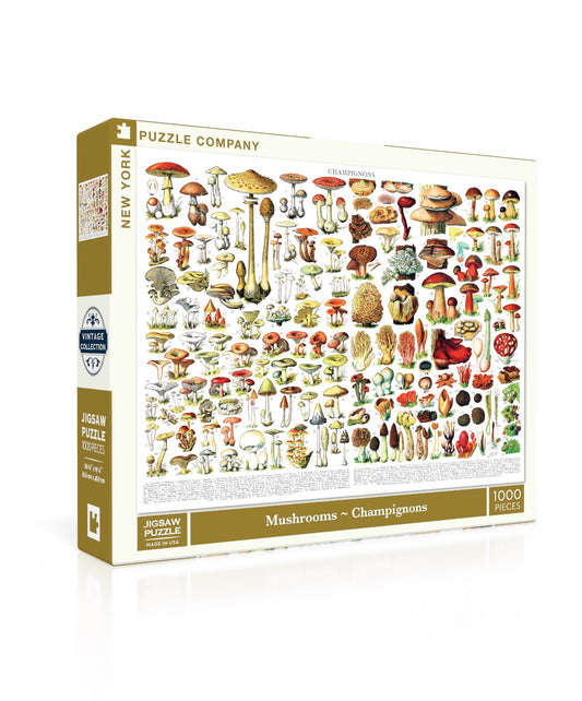 NEW YORK PUZZLE COMPANY, Mushrooms ~ Champignons, 1000 pcs