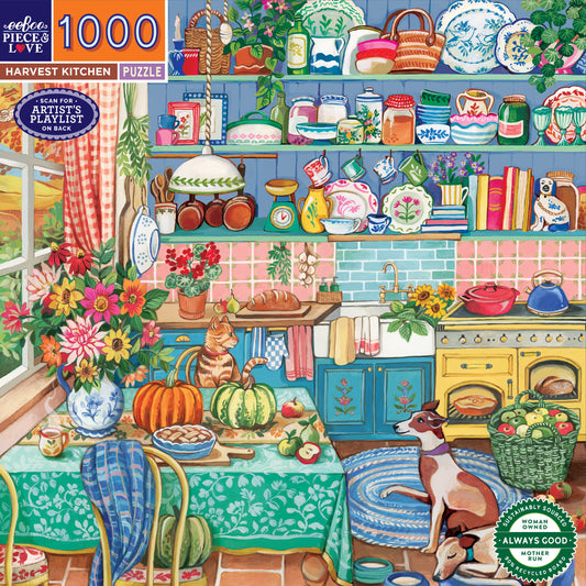 eeBoo Harvest Kitchen 1000 Piece Puzzle