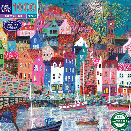 eeBoo Scottish Isle 1000 Piece Puzzle