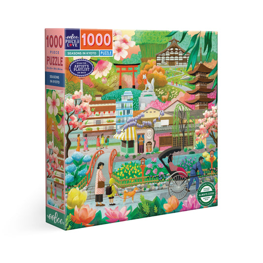 eeBoo Seasons in Kyoto 1000 Piece Puzzle