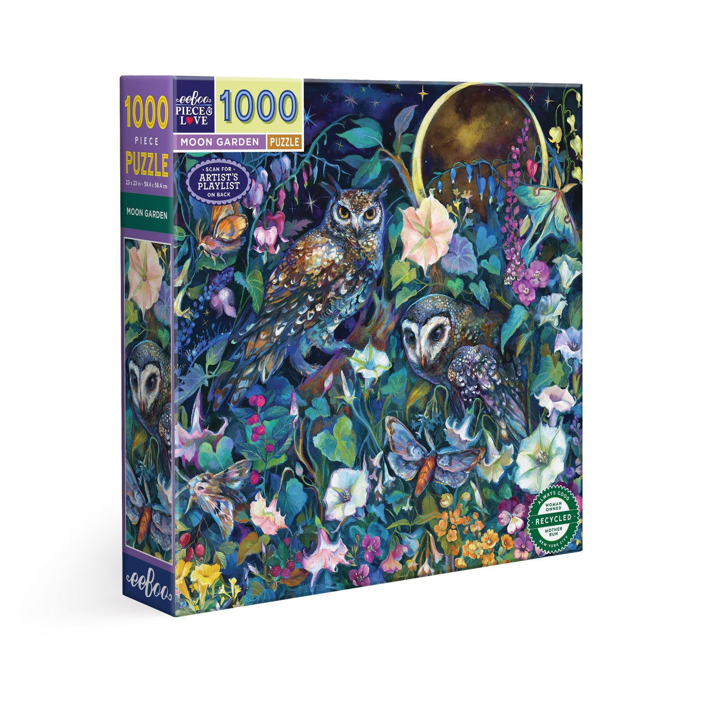 eeBoo Moon Garden 1000 Piece Puzzle