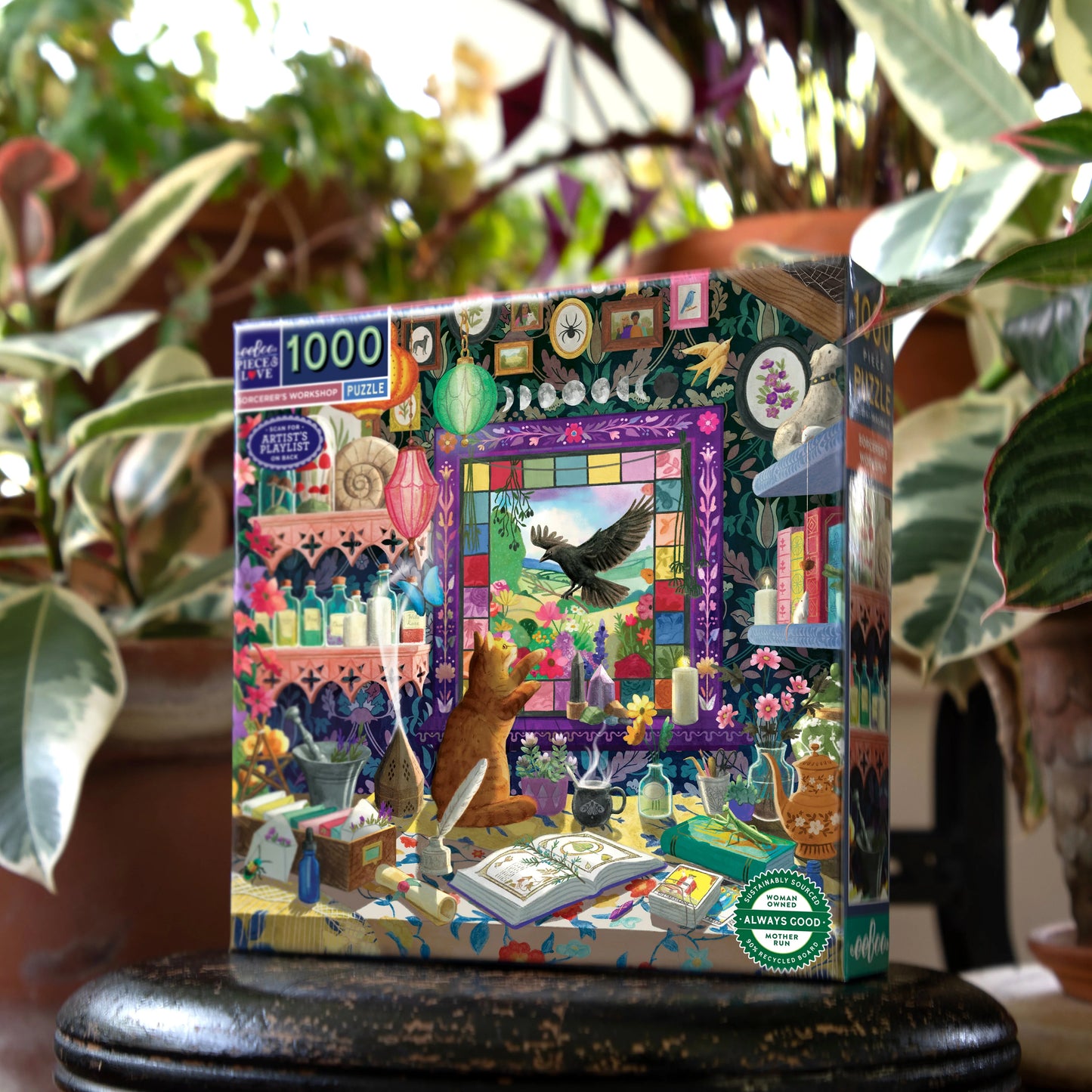 eeBoo Sorcerer's Workshop 1000 Piece Puzzle