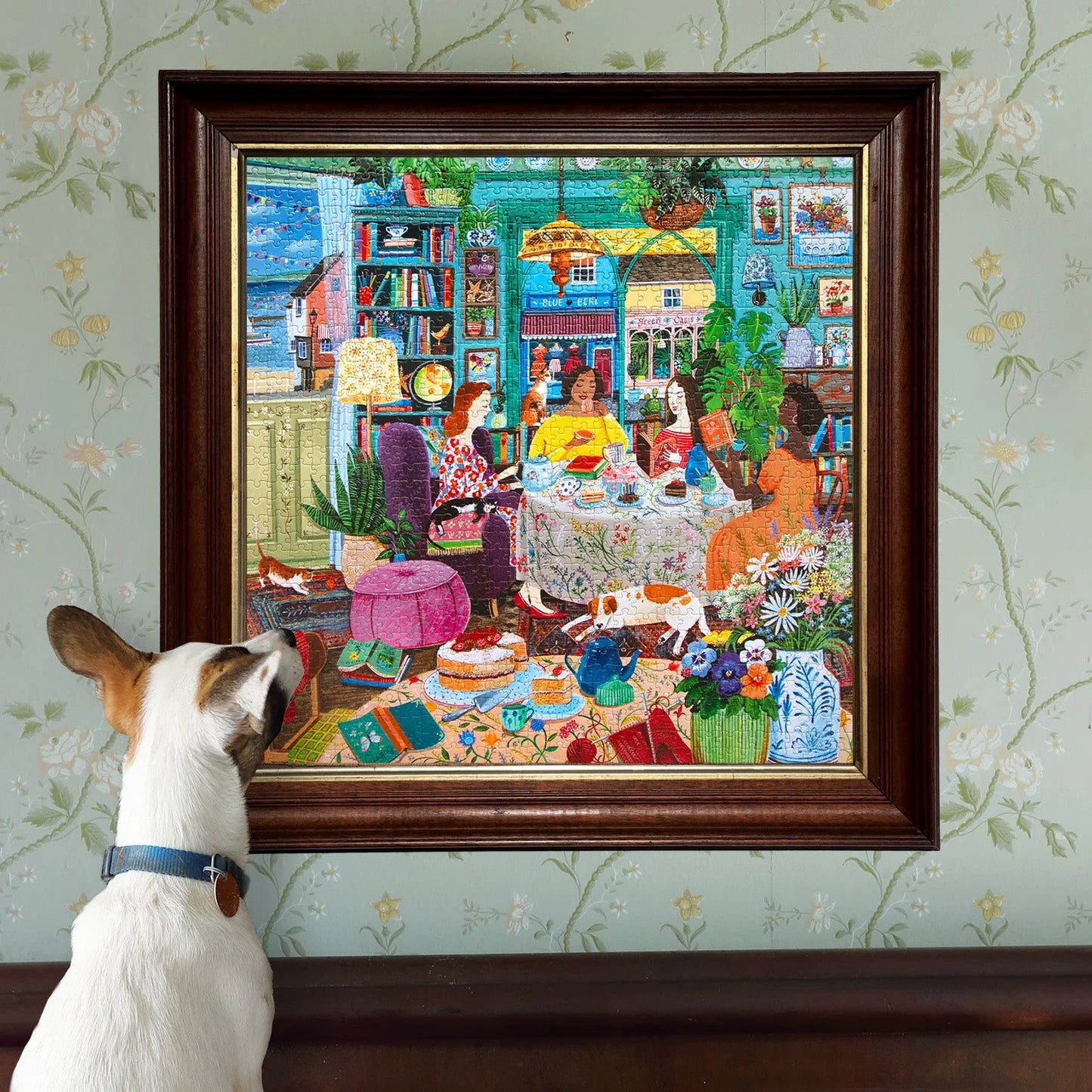 eeBoo Books & Tea by the Sea 1000 Piece Puzzle
