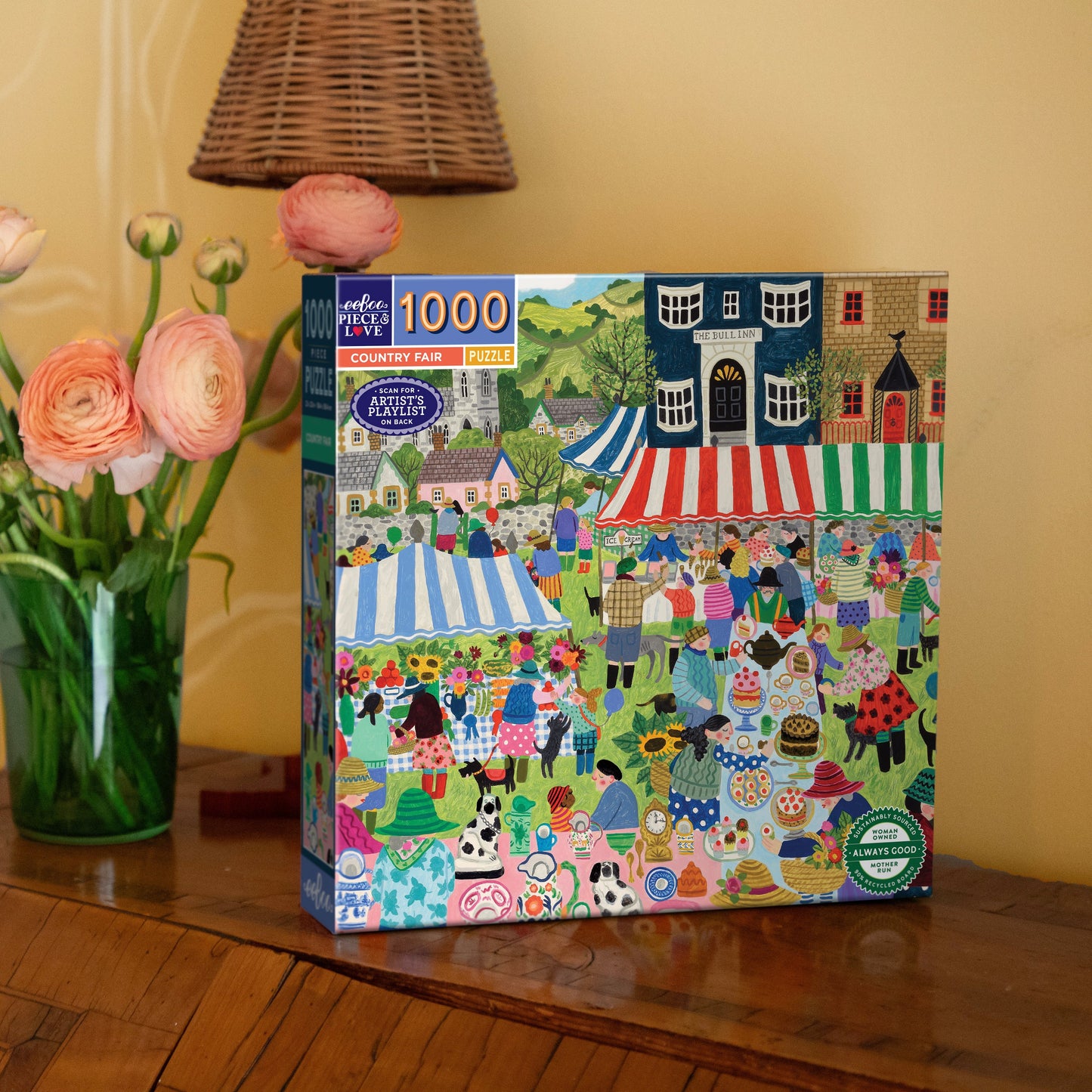 eeBoo Country Fair 1000 Piece Puzzle