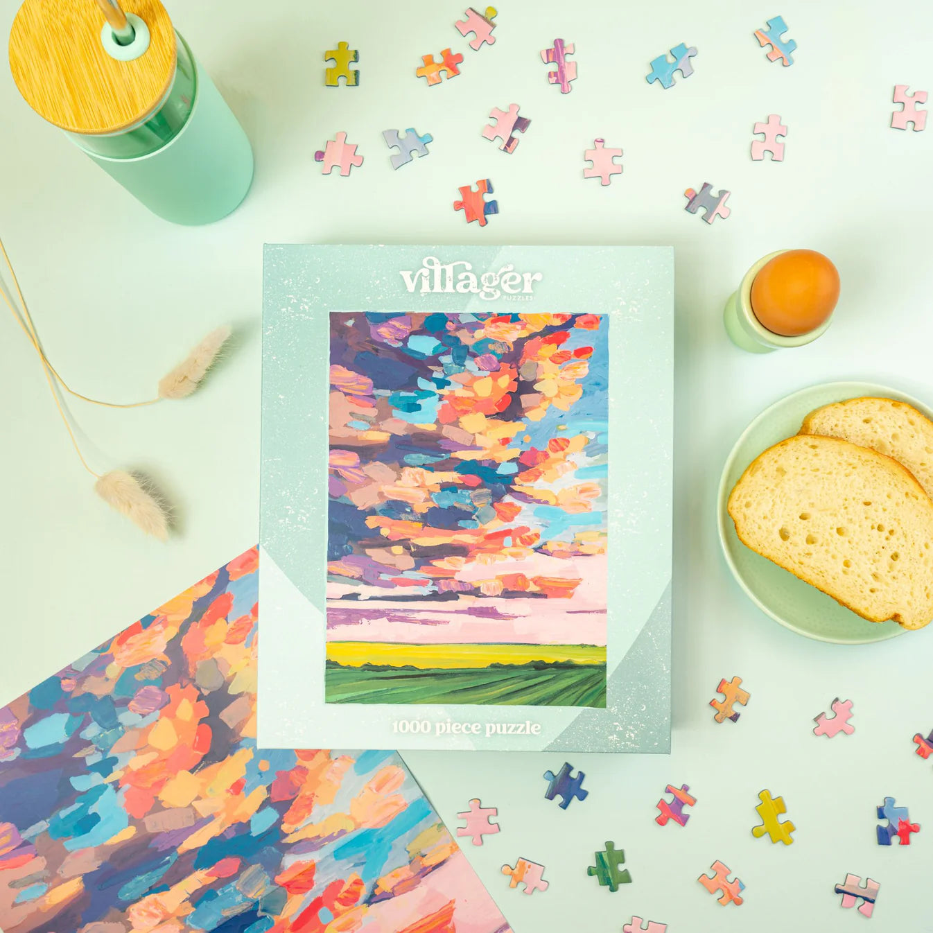VILLAGER Prairie Sky | 1000-Piece Puzzle for Adults | Designed in Canada by Amy Dixon