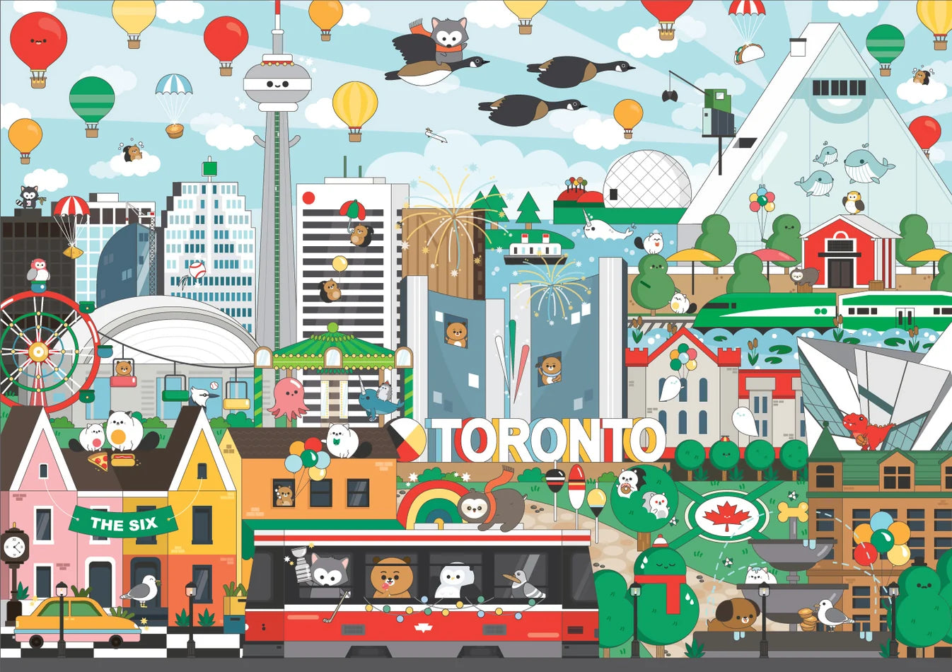 ARCADIA PUZZLES, Toronto in Motion ,1000 pieces