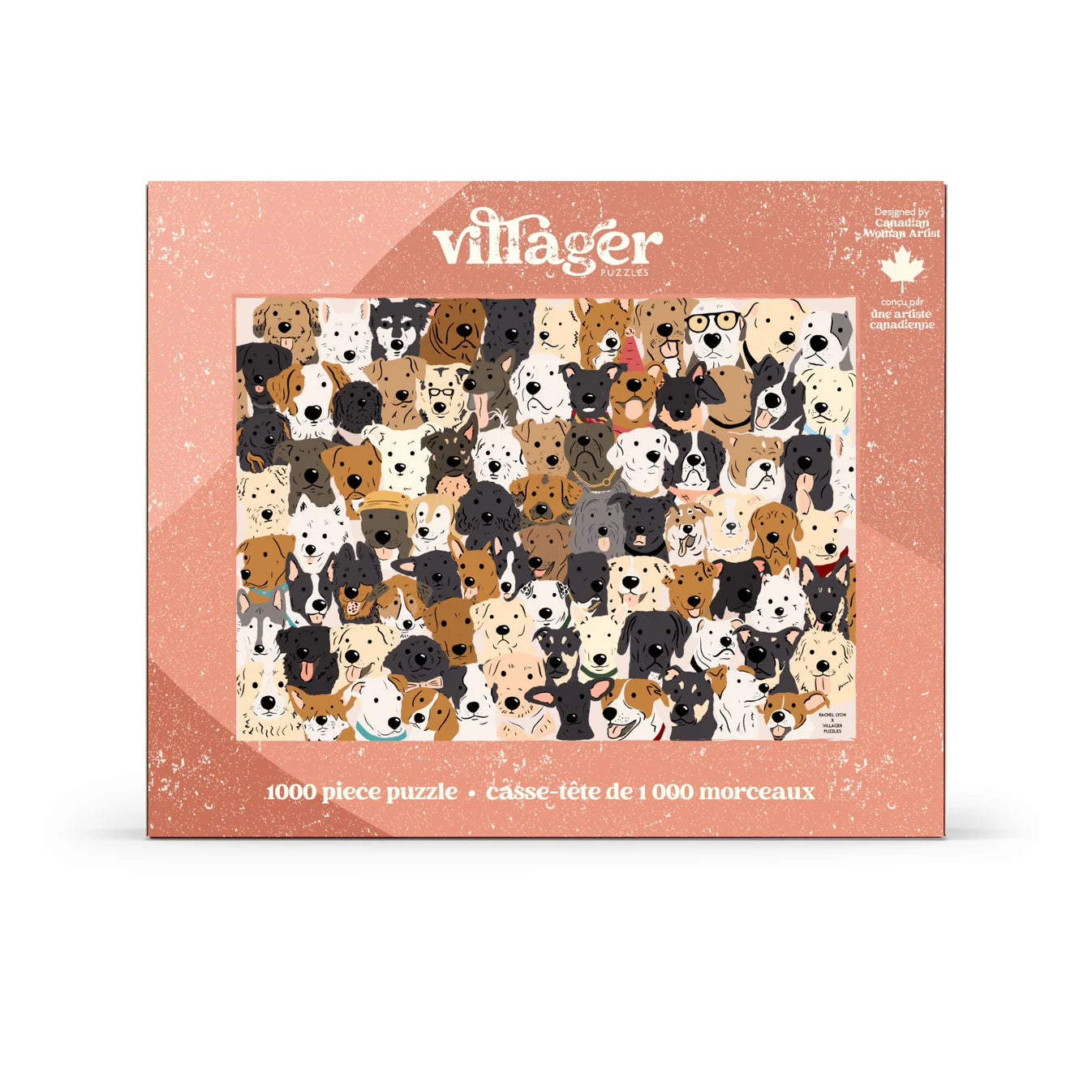 VILLAGER Rescue Dogs | 1000-Piece Puzzle for Adults | Designed in Canada by Rachel Lyon