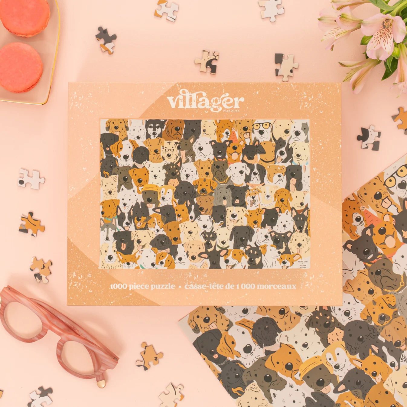 VILLAGER Rescue Dogs | 1000-Piece Puzzle for Adults | Designed in Canada by Rachel Lyon