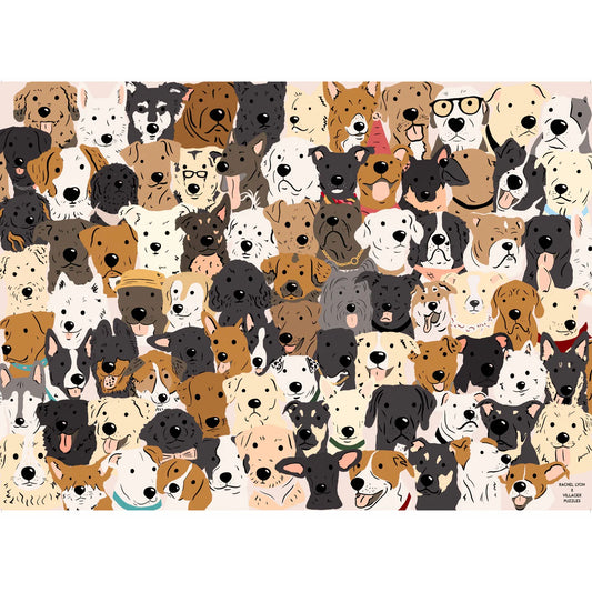 VILLAGER Rescue Dogs | 1000-Piece Puzzle for Adults | Designed in Canada by Rachel Lyon