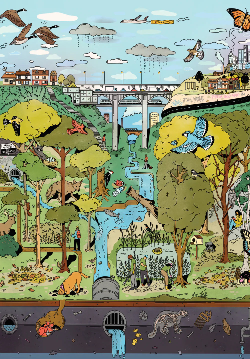 MANGO PUZZLES The Ravine | 1000-piece Puzzle for Adults | Artwork by Kathleen Fu