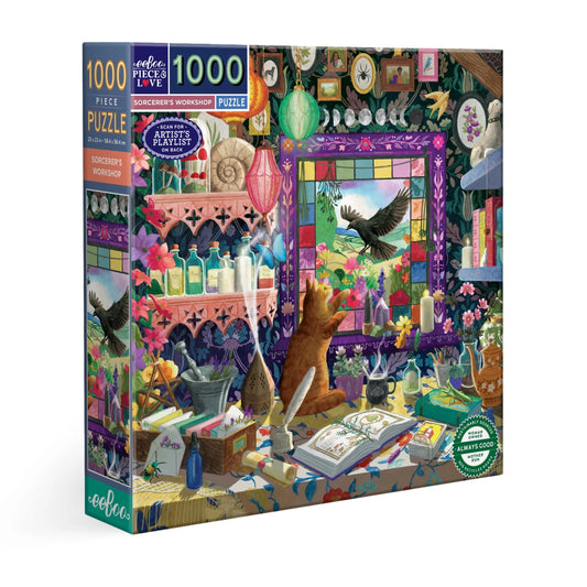 eeBoo Sorcerer's Workshop 1000 Piece Puzzle