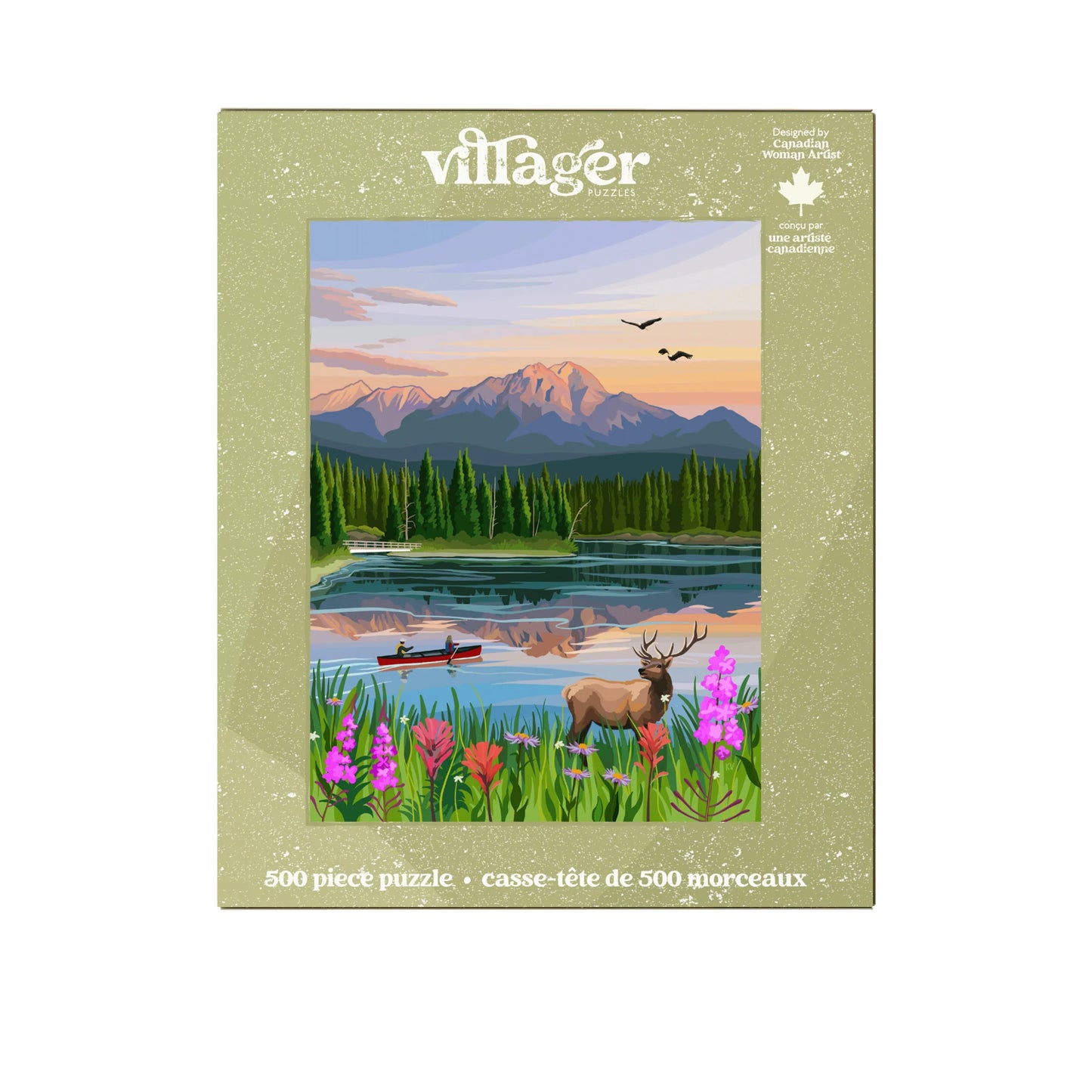 VILLAGER Jasper Flowers | 500-Piece Puzzle for Adults | Designed in Canada by Kelsey Voss