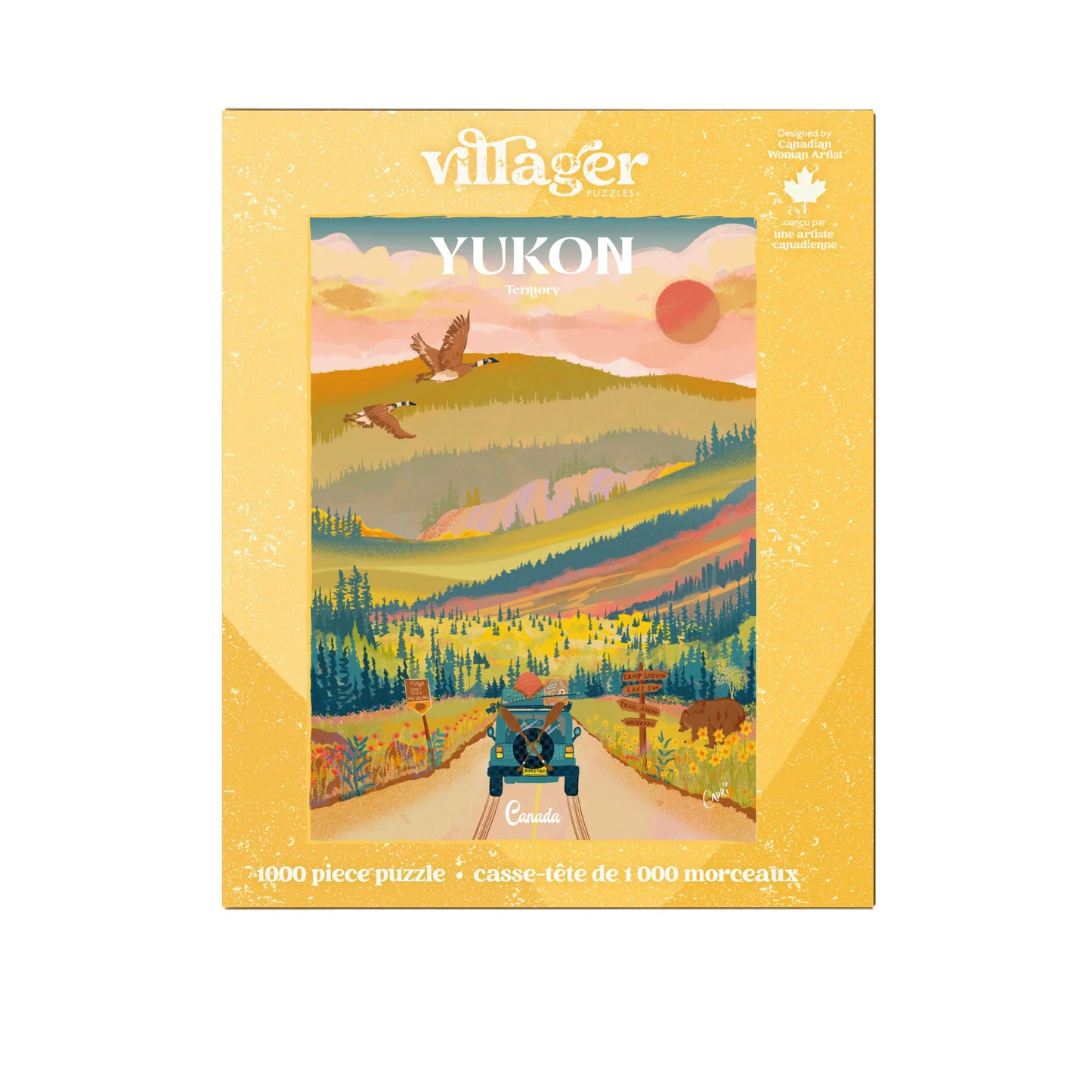 VILLAGER Yukon Road Trip | 1000-Piece Puzzle for Adults | Designed in Canada by Capri Sadler