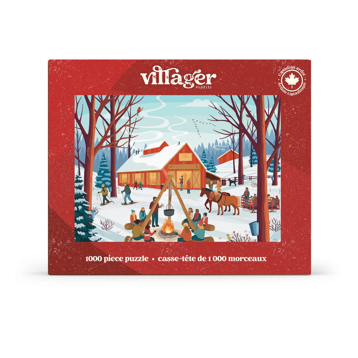 VILLAGER, Cabane à sucre | 1000-Piece Puzzle for Adults | Designed in Canada by Diana Pinnell
