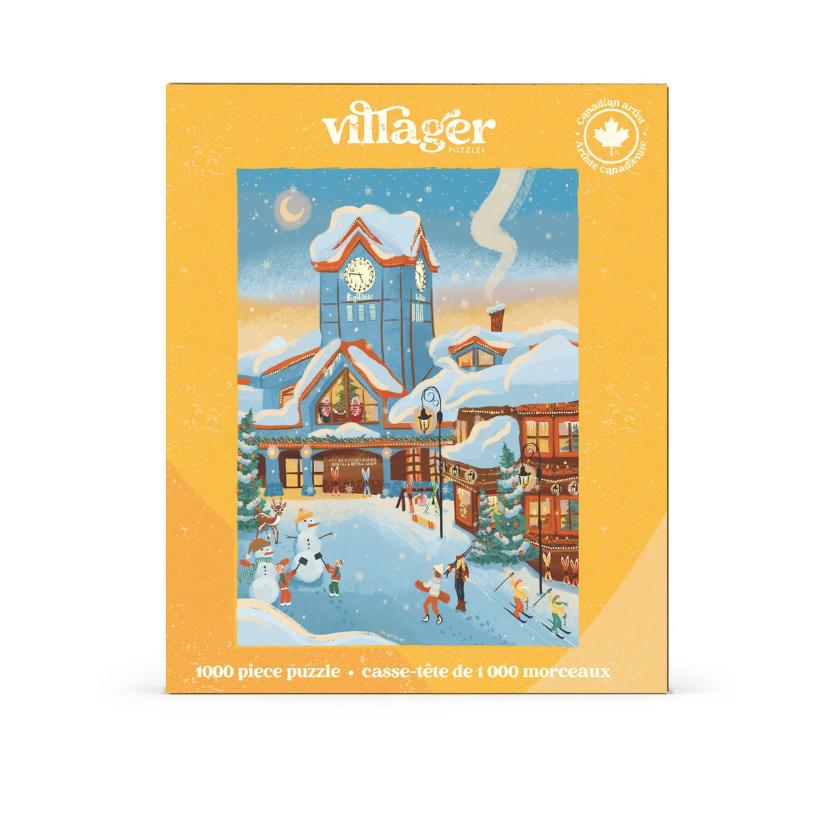 VILLAGER, Ski Resort | 1000-Piece Puzzle for Adults | Designed in Canada by Capri Sadler