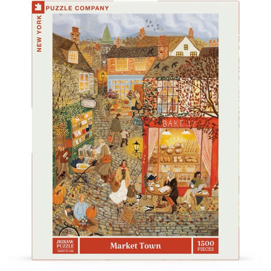 NEW YORK PUZZLE COMPANY, Market Town, 1500 pcs