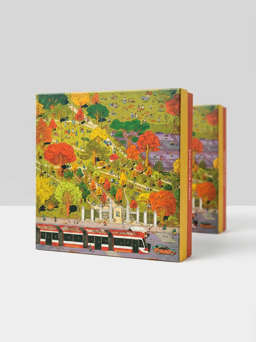MANGO PUZZLES Trinity Bellwoods - Fall Edition | 1,000-Piece Puzzle | Artwork by Kathleen Fu