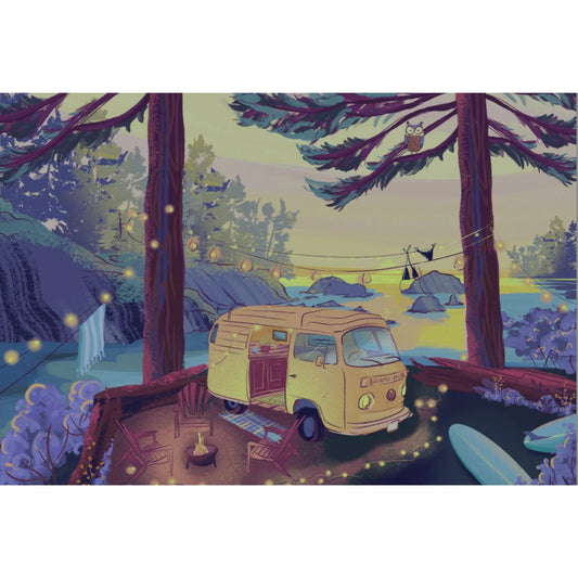 VILLAGER Twilight Campsite | 1000-Piece Puzzle for Adults | Designed in Canada by Capri Sadler
