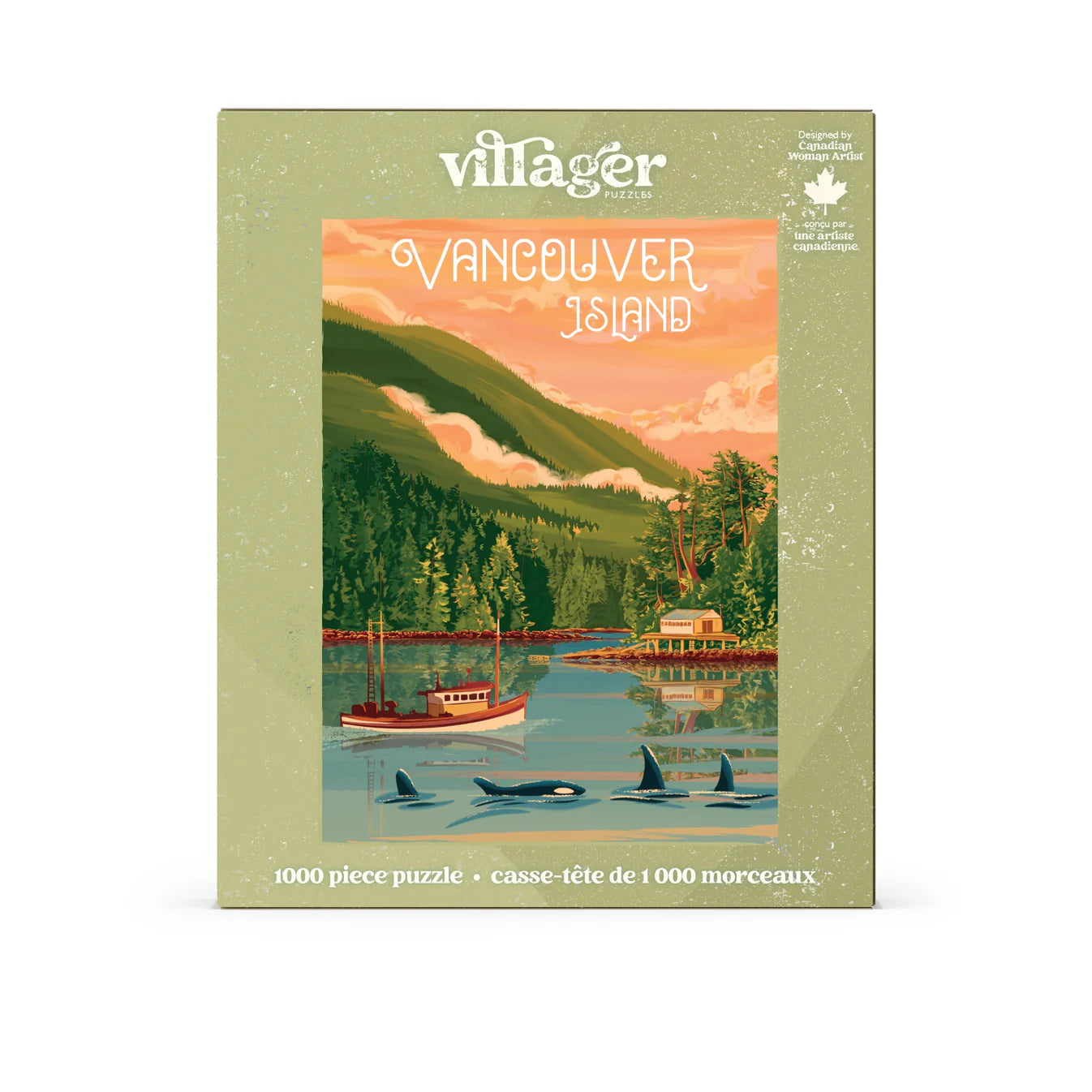 VILLAGER Vancouver Island | 1000-Piece Puzzle for Adults | Designed in Canada by Capri Sadler