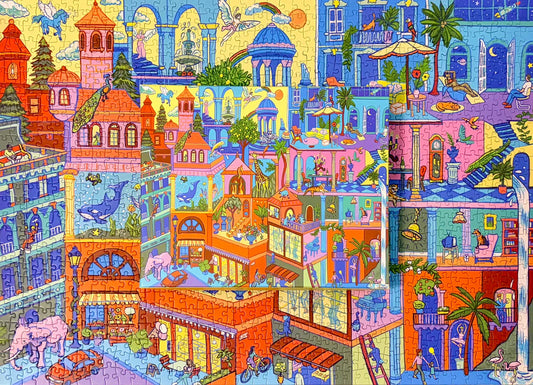 MANGO PUZZLES Wild Thing | 1000-piece Puzzle for Adults | Artwork by Jules Monson