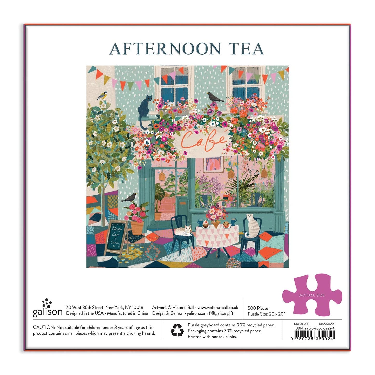 GALISON Afternoon Tea 500 Piece Puzzle