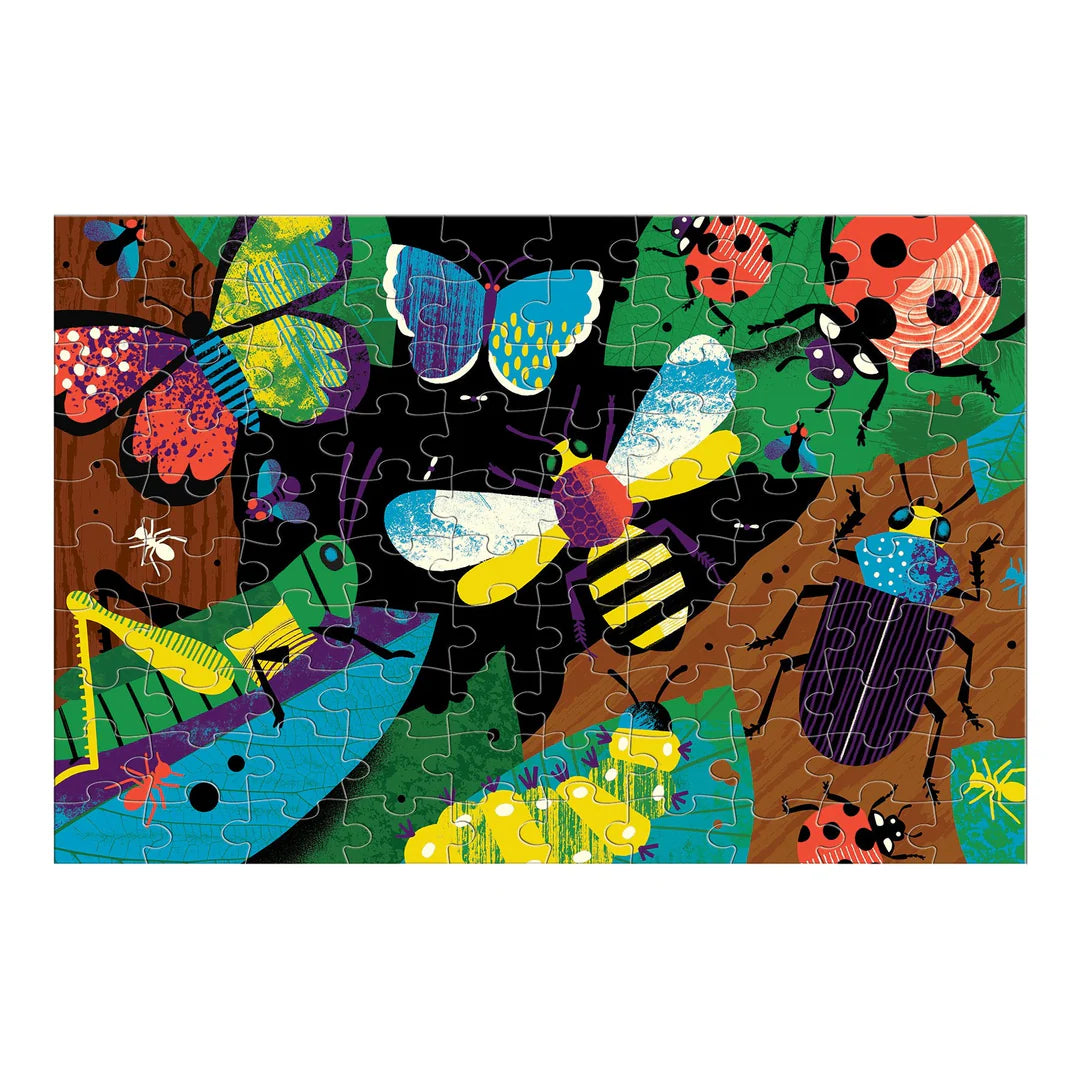 MUDPUPPY Amazing Insects Glow in the Dark Puzzle