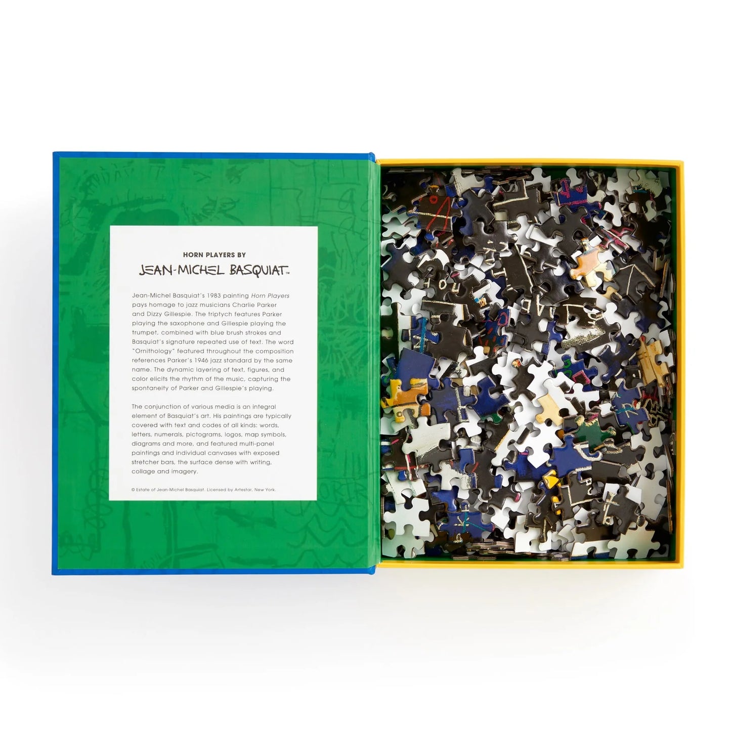 GALISON Basquiat Horn Players 500 Piece Book Puzzle