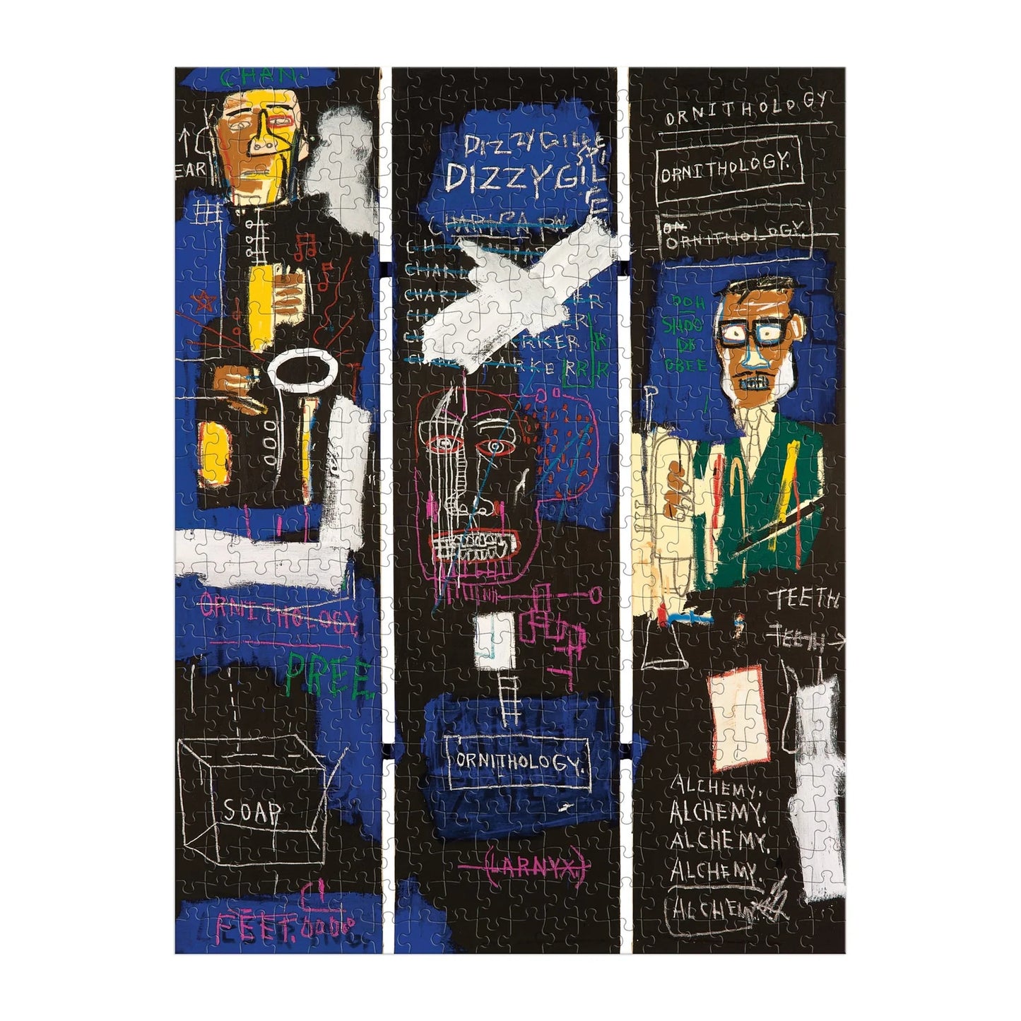GALISON Basquiat Horn Players 500 Piece Book Puzzle