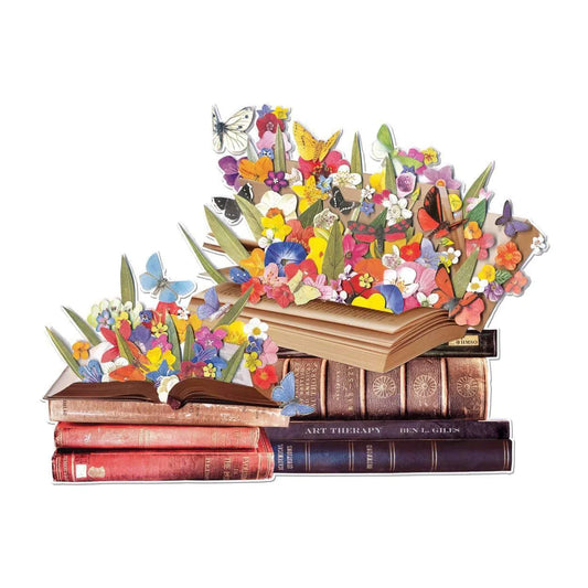 GALISON Blooming Books 750 Piece Shaped Puzzle
