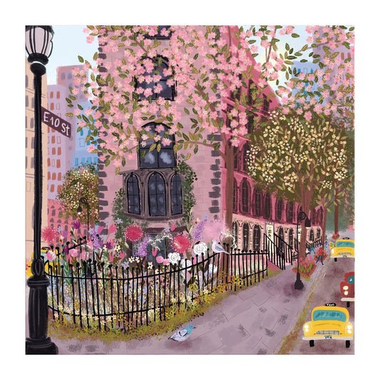 GALISON Blooming Streets 500 Piece Puzzle
