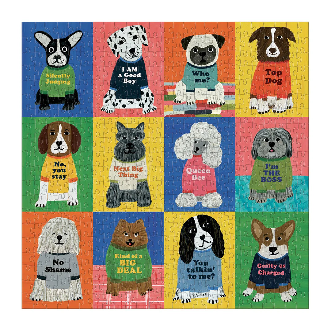 GALISON Boss Dogs 500 Piece Family Puzzle