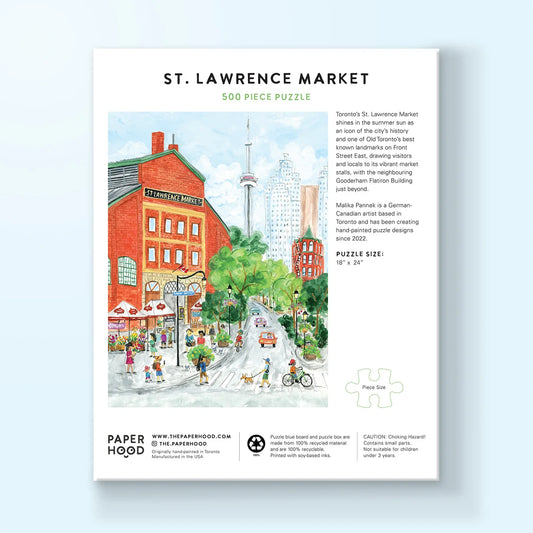 PAPER HOOD, 'St. Lawrence Market' 500-Piece Puzzle