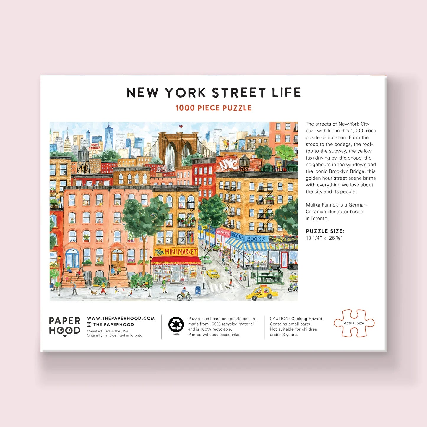 PAPER HOOD 'New York Street Life' 1,000-Piece Puzzle