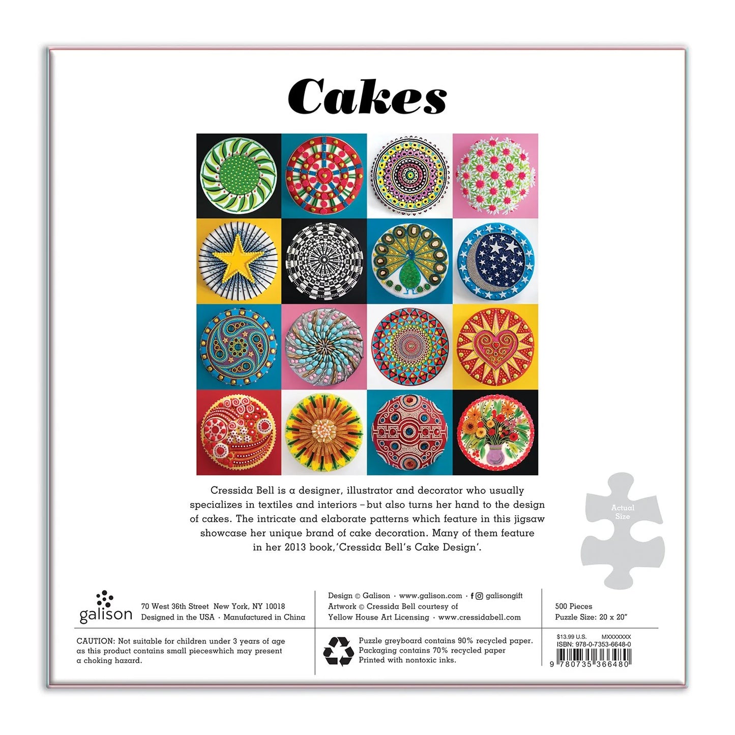 GALISON Cakes 500 Piece Puzzle