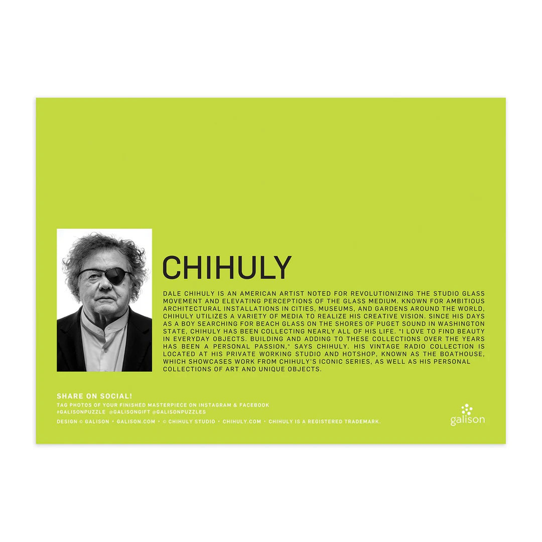 GALISON Chihuly Vintage Radios 1000 Piece Puzzle