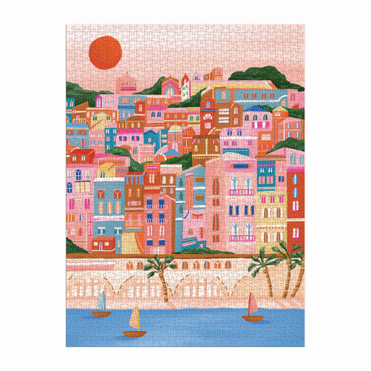 GALISON Colors Of The French Riviera 1000 Piece Puzzle in Square Box