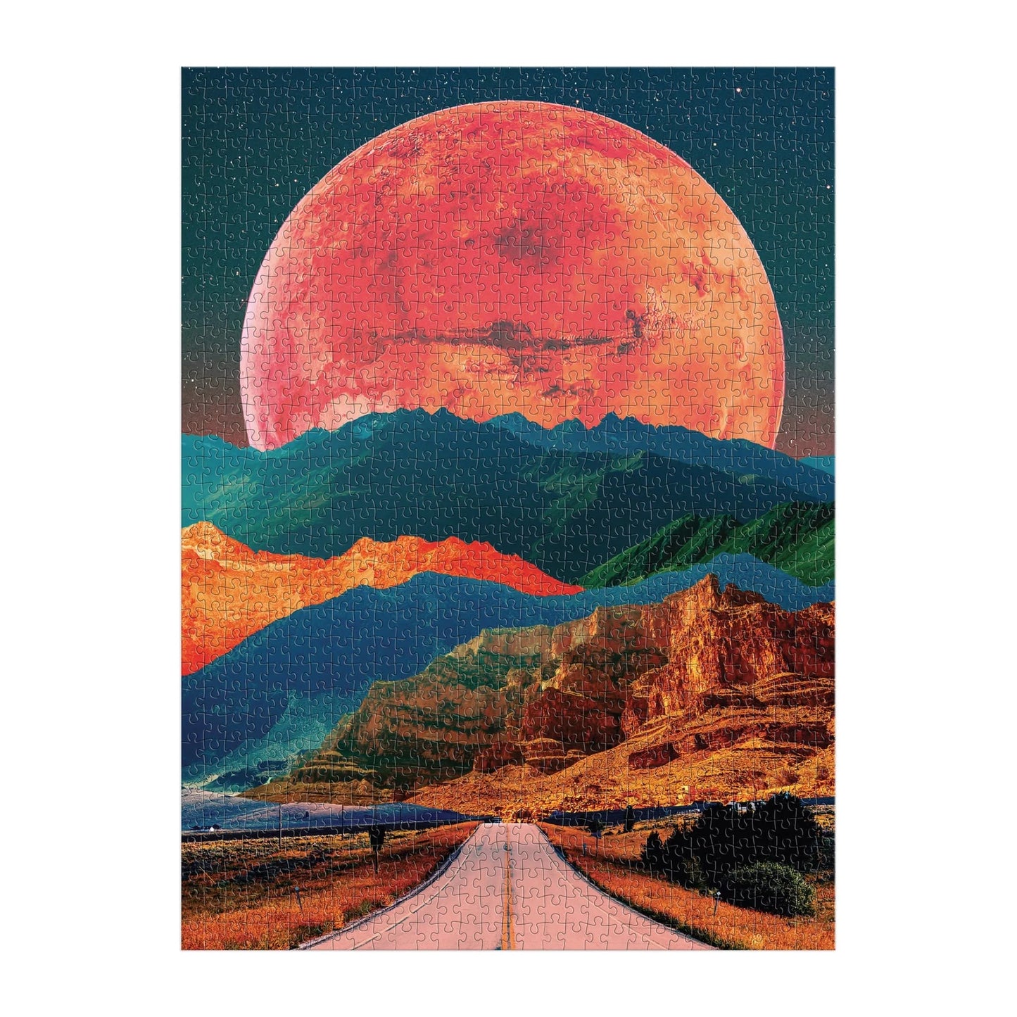 GALISON Cosmic Highway 1000 Piece Puzzle in a Square Box