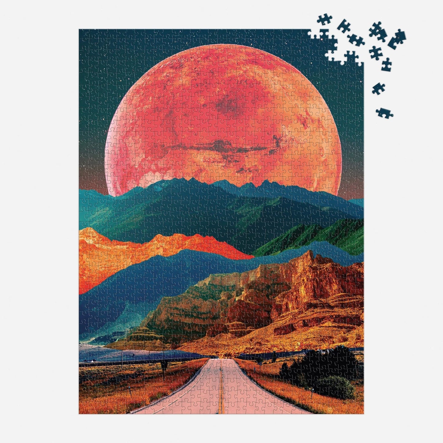 GALISON Cosmic Highway 1000 Piece Puzzle in a Square Box