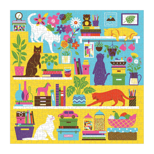 GALISON Curious Cats 500 Piece Puzzle
