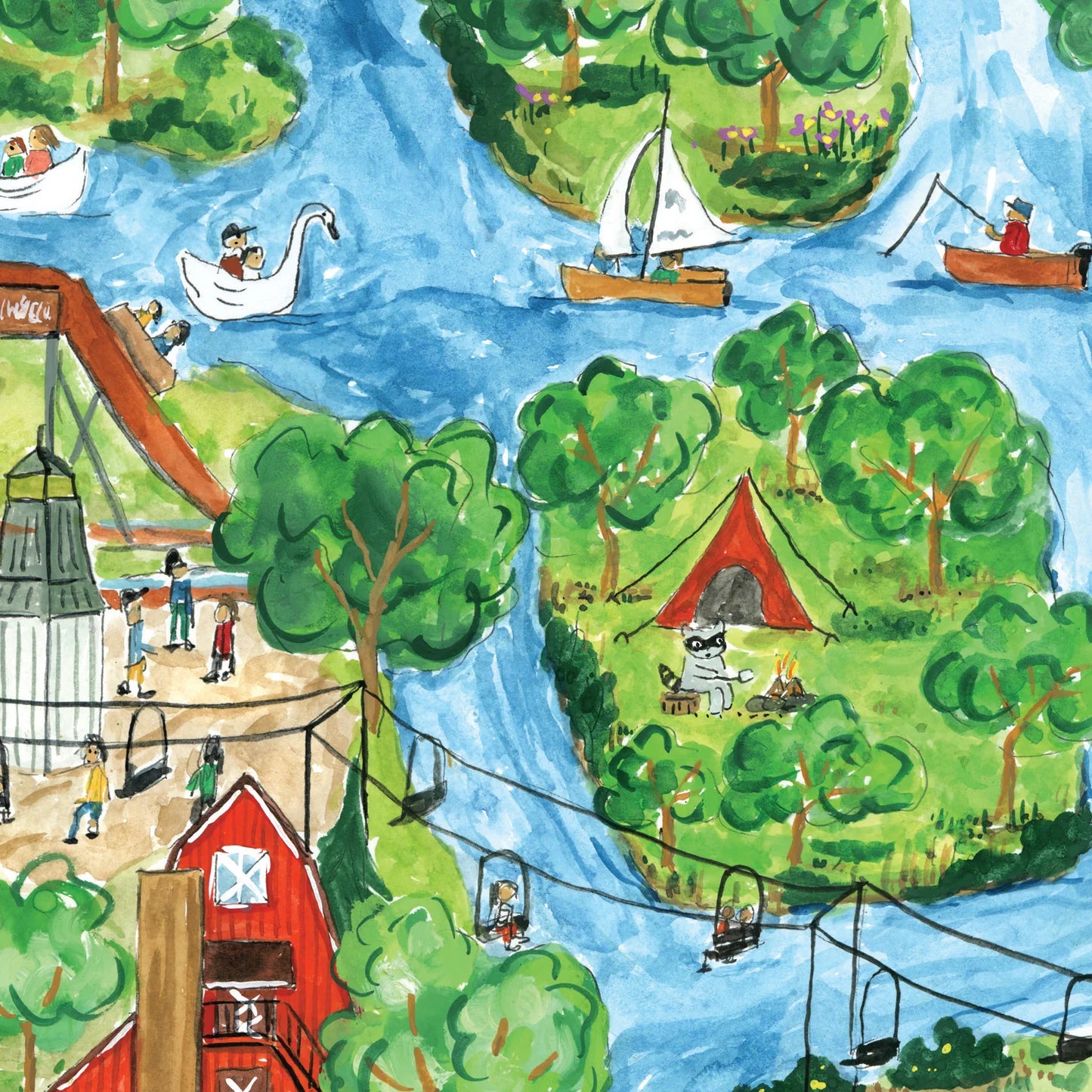 PAPER HOOD 'Toronto Island' 1,000-Piece Puzzle