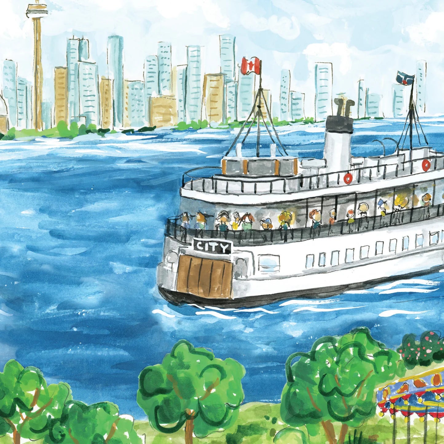 PAPER HOOD 'Toronto Island' 1,000-Piece Puzzle